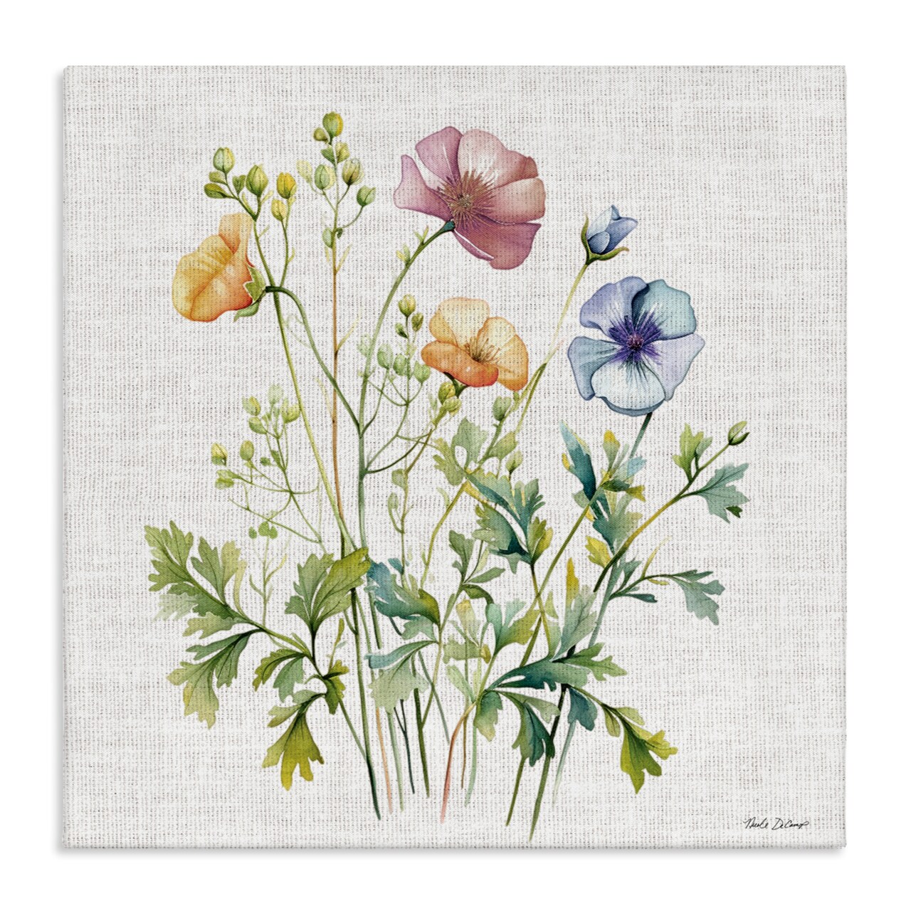 Stupell Industries Wild Botanical Bundle Canvas, design by Nicole DeCamp